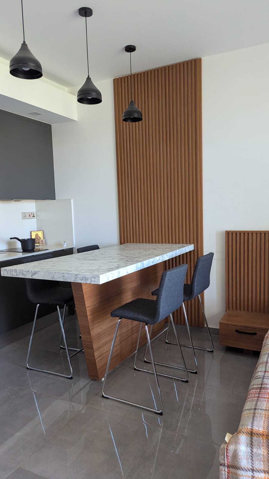 Dining/work area for a studio apartment